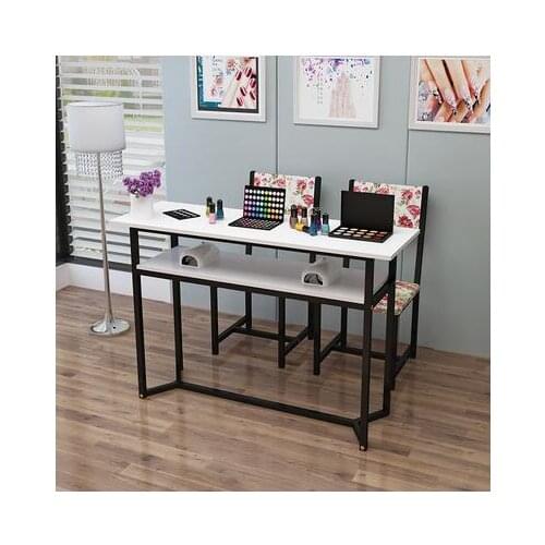 New manicure table single and double manicure shop table special bargain economy contracted modern manicure table and chair set