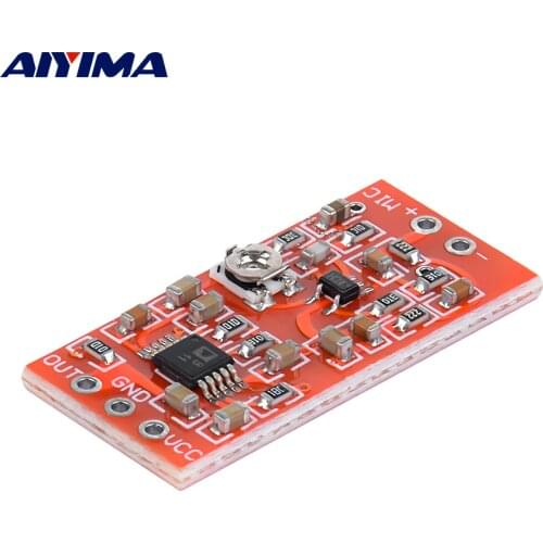 AIYIMA MAX4466 Microphone Preamplifier Board SSM2167 Voice Compression Amplifiers DIY Dynamic Electret Microphone