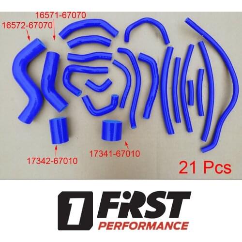 Radiator/heater/oil cooler/turbo hose for Toyota Landcruiser Prado KZJ90 KZJ95 KZN185 3.0TD 1KZT 1KZTE 16572-67070 16571-67070