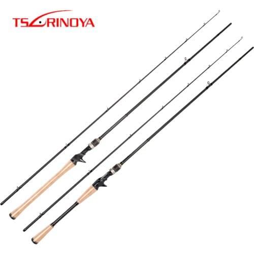 TSURINOYA PROFLEX II Baitcasting Fishing Rod 2.12m MH Power Line 10-20lb Lure WT 10-28g Fast Action Fishing Bass Rod