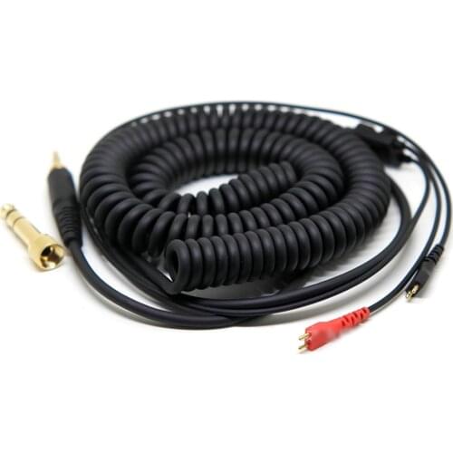 Replacement PU Spring Audio Cable For Sennheiser HD25 HD25-1 HD25-1 II HD25-C HD25-13 HD 25 HD600 HD650 HD580 HD525 Headphones