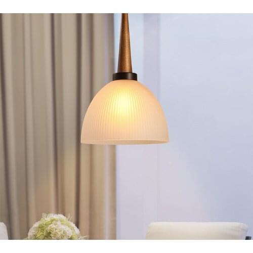 Country Style Modern Pendant Light Fixture Creative Glass Led Hanging Lamp Indoor Lighting Bedroom Living Restaurant Lampara