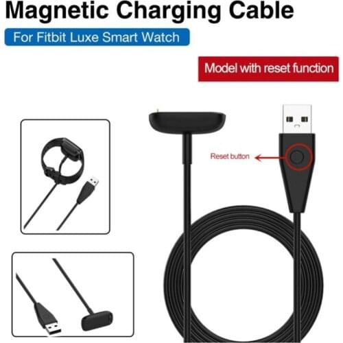 USB Charger Cable Adapter For Fitbit Luxe Smart Bracelet Magnetic Charging Cable 1M For Fitbit Luxe Watch Accessories For Travel
