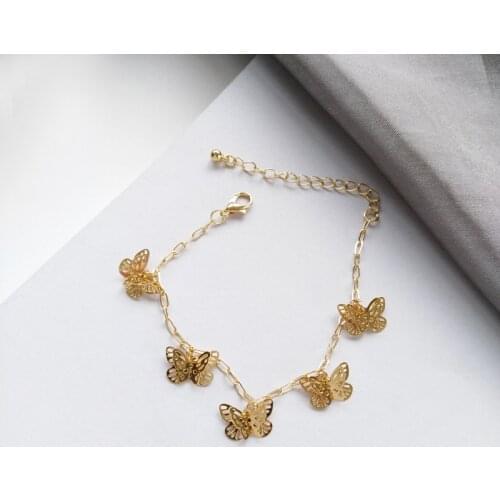 Spring Summer Jewelry Bracelet Super Fairy Temperament Butterfly Bracelet For Women Fashion Accessories Jewelry Girl Party Gift