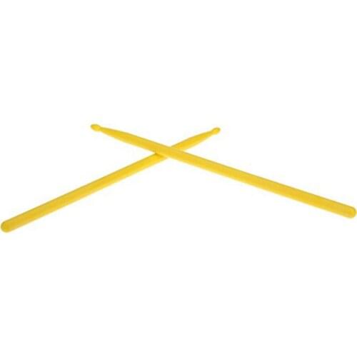 1 Pair of Drumsticks Nylon Sticks for Drum Lightweight Professional (Yellow)