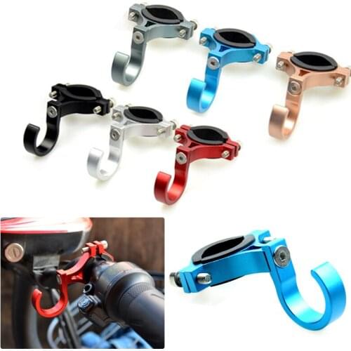 1Pcs Motorcycle Electric Bicycle Mountain Bike Helmet Hook Free Punch Hook Aluminum Alloy Storage Hook Universal Accessories