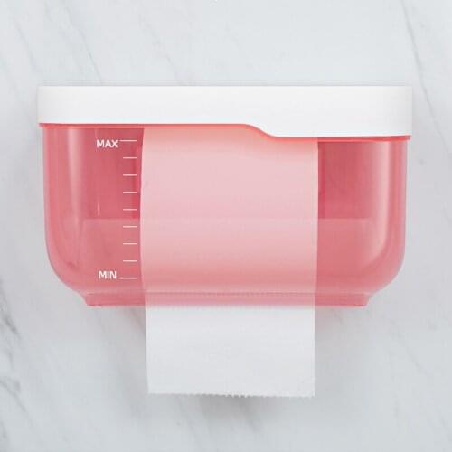 1PC Wall Mounted Toilet Paper Holder Waterproof Tray For Toilet Mobile Phone Storage Shelf Tray Tissue Shelf Drawer Bathroom Box