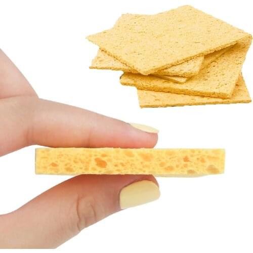 5/10Pcs High Temperature Resistant Sponge Electric Iron Tip Cleaning Sponge Rectangular 3.5CM*5CM Stand Welding Accessories kit