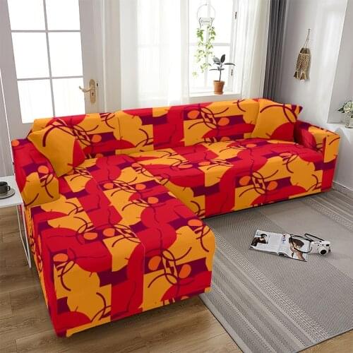 Abstract Stitching Stretch Sofa Slipcover Elastic Sofa Covers for Living Room Sofa Chair Sectional Couch Cover Home Decor Seater