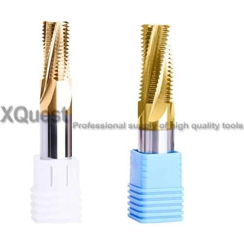 American tapered Pipe CNC Solid Carbide Thread Milling Cutter NPT 1/16 1/8 1/4 3/8 1/2 3/4 5/8 1" Thread End Mills Cutters