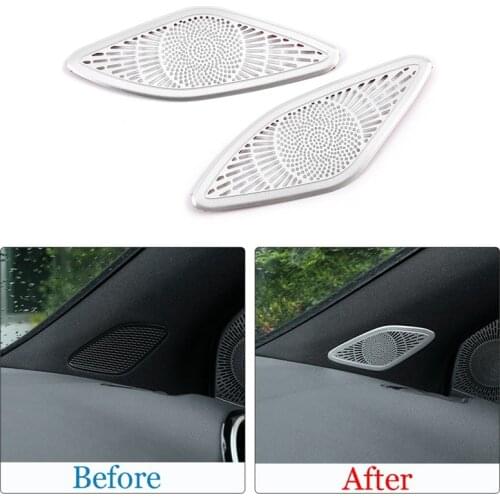 Alloy Car Stickers Interior A-Pillar Speaker Net Cover Trim for Mercedes Benz B GLB Class W247 X247 2019 2020