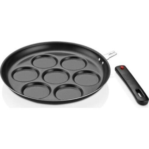 Pancakes Pan 7 hole breakfast pancake pan small egg dumplings dough non-stick removable handle crepe mould set
