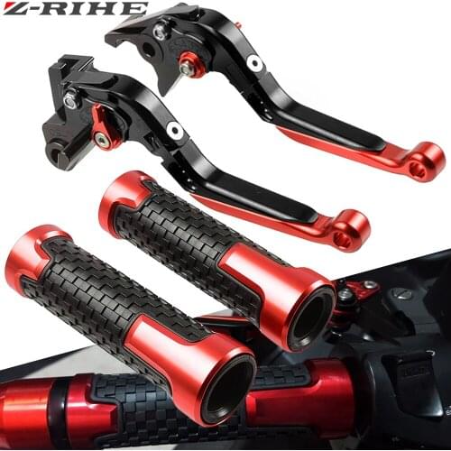 CNC Motorcycle Adjustable Folding Brake Clutch Levers Handlebar Hand Grips For Yamaha YZF R6 YZFR6 1999 2000 2001 2002 2003 2004
