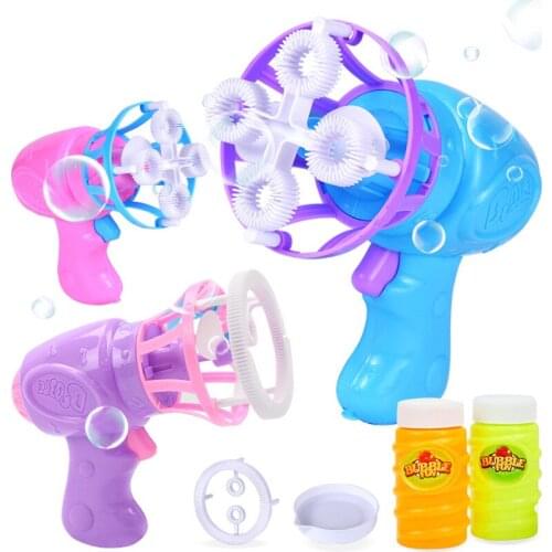 Children Soap Bubble Blower Machine Toys Electric Mini Funny Kids Summer Soap Water Outdoor Toys Gift Wedding Party Materials