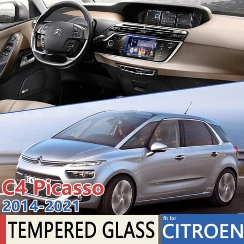 For 7 Inch Citroen Grand C4 Picasso MK2 2014~2021 Car Navigation GPS Film Touch Full Screen Protector Tempered Glass Accessories
