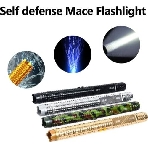 Flashlight Car Emergency Electric Rod Shock Flashlight Stick 3Mode Outdoor Multifunction Self Defense Window Breake Weird Stuff