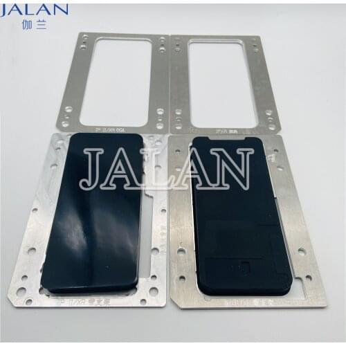 YMJ laminating mold for iphone XR XS Max lcd glass frame OCA touch screen laminating mold with rubber for 11 5.8 6.1 6.5 inch