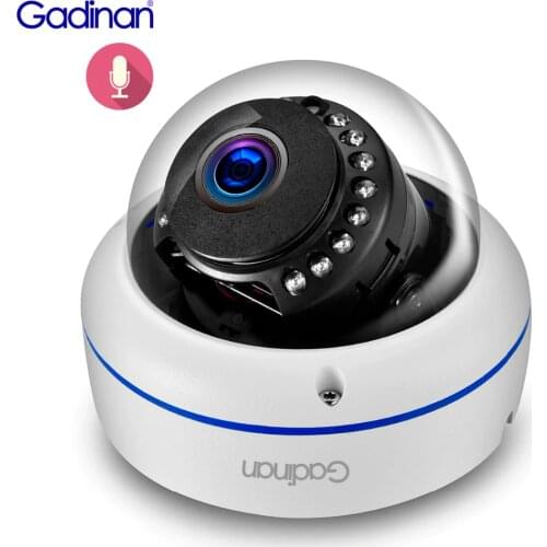 Gadinan Onvif HD 3MP 2MP 1080P IP Camera Support Audio With Built in Microphone Pickup Day Night Metal Dome Camera 2.8mm lens