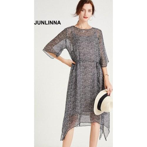 Летние платья больших размеров JUNLINNA China At AliExpress