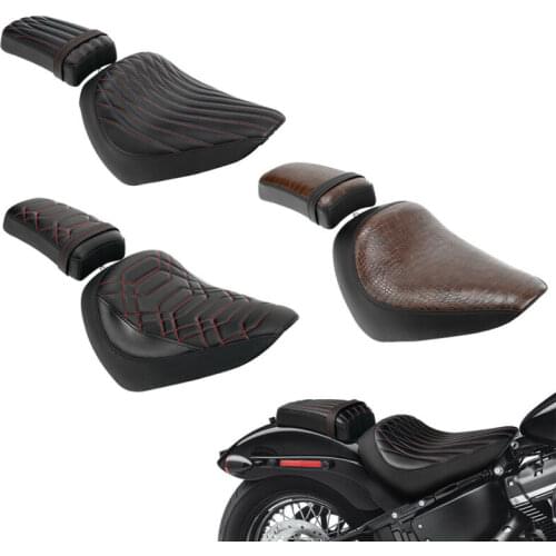 Motorcycle Driver Passenger Seat Fit For Harley Street Bob FXBB Softail Standard FXST 2018-2020 2019