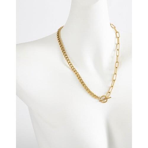 New Stainless Steel Chunky Chain DARBY TOGGLE CHAIN NECKLACE Minimalist Steampunk Rock Jewelry