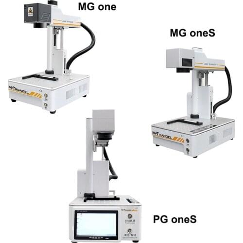 M-Triangel MG one/MG ones/PG oneS 20W Fiber Laser Engraver Machine LCD Cutting Engraving Printting Machine for iPhone Back Cover