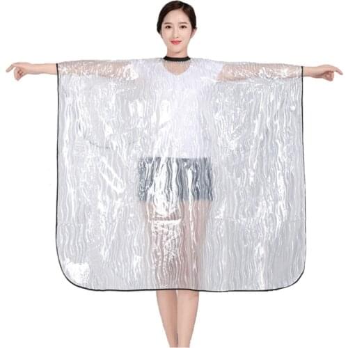 Barber Shop Professional Hair Styling Cape Adult Transparent Waterproof Hairdresser Haircut Shawl Hair Salon Hairdressing Apron