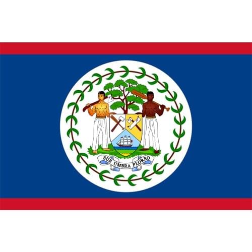 Yehoy hanging 90*150cm Belize Flag For Decoration