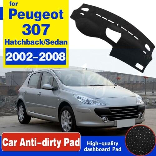For Peugeot 307 2002~2008 307sw 307cc Anti-Slip Mat Dashboard Pad Sunshade Dashmat Protect Carpet Accessories 2003 2004 2005 SW