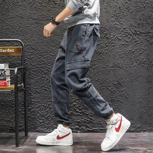 Plus Size 8XL7XL 6XL 5XL XXXXL Man Jeans Men Pants Blue straight Cotton Male Loose Denim Jeans More pocket overalls High quality