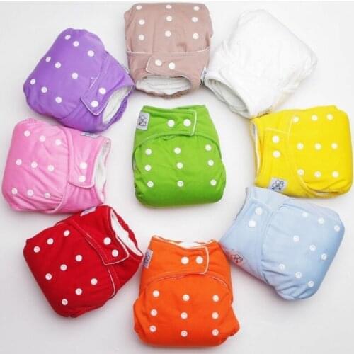 1PC Adjustable Reusable Baby Boys Girls Cloth Diapers Soft Covers Infant Washable Nappies