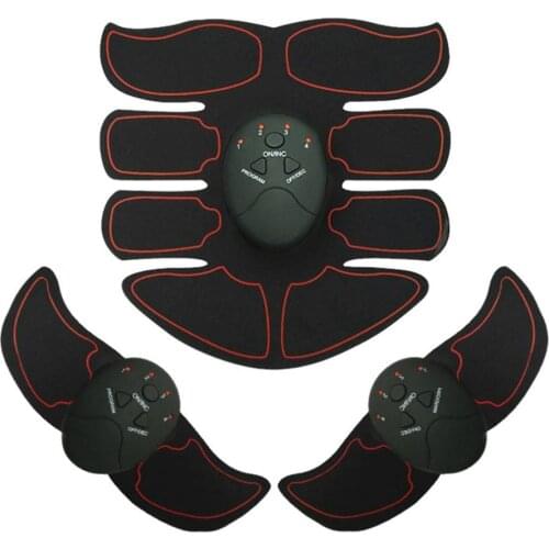 Muscle Stimulator EMS Abdominal Muscle Trainer Hip Arm Abdomen Fitness Equipment for Home Exercise Gym Workout Weights Slimming