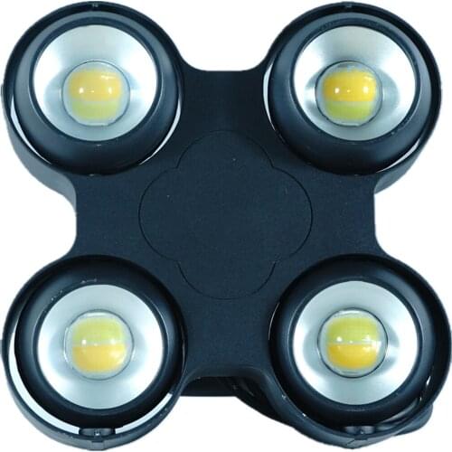 LED COB stage light 4x100W 4eyes waterproof COB cold/warm white DMX control high-power high-quality stage lighting