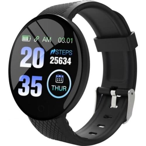 Hot Sale D18 Smart Watch Blood Pressure Heart Rate Monitor 1.44 inch Point touch Smartwatch Sport Tracker Pedometer Watch