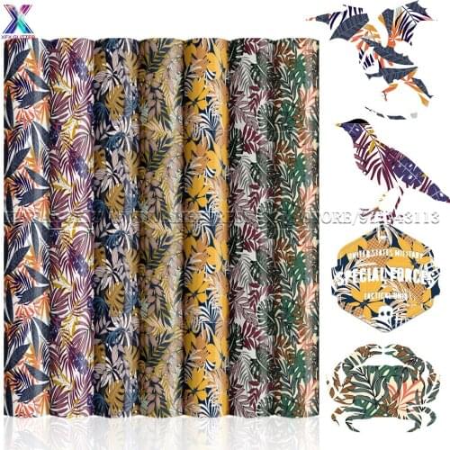 XFX Cricut Infusible Transfer Ink 1 Pcs 12x12" Colorful Plants Ink Sublimation Transfer Paper for T-shirt Cricut Joy Vinyl DIY