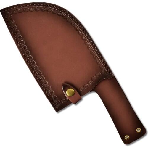 XYj Leather Knife Sheath Boning Chef Butcher Knives Blade Guards Protector With Belt Loop Good for Protect Fixed Blade&Carry Out