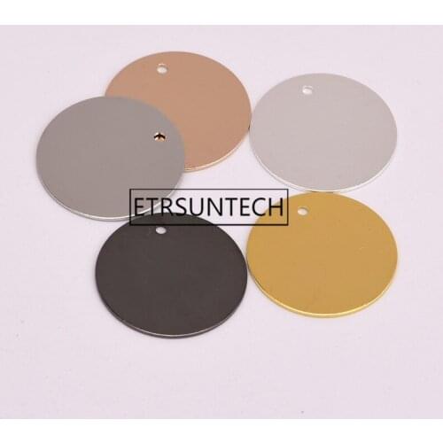 1000pcs Metal Round Circle Blank Coin Engraving Stamping Charms Tag Pendant Necklace Bracelet Pendants