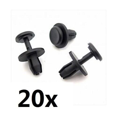 20x For Citroen 8mm Plastic Rivets- Wheel Arch Inner Liner Clips, Splashguard Clips