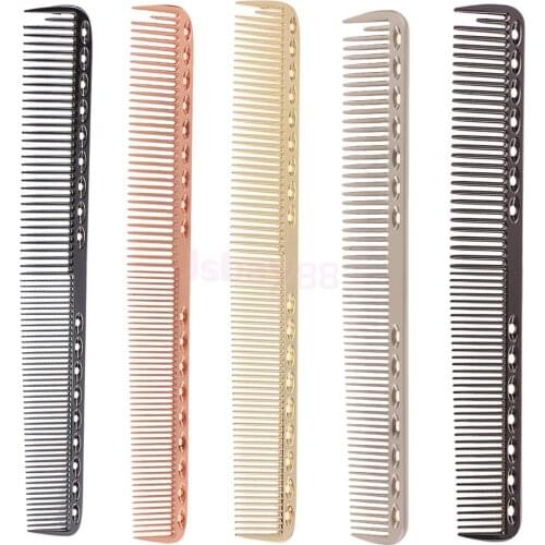 5Pcs Ultra-Light Aluminum Salon Barbers Hairdressing Hair Cutting Combs
