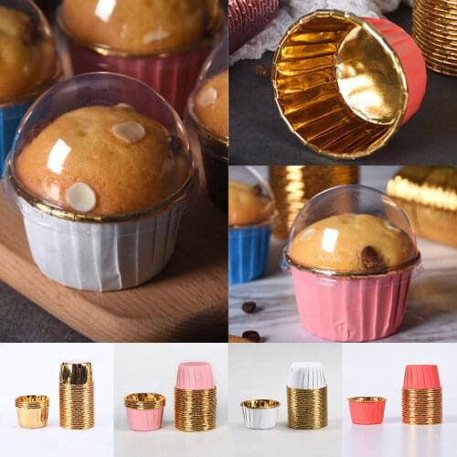 50PCs Pack Muffin Cupcake Liner Cake Wrappers Baking Cup Tray Case Cake Paper Cups Pastry Tools Party Supplies New Arrival