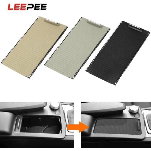 Car Console Cover Centre Console Roller Blind Cover Cup Holder Plate For Mercedes Benz C E Class W204 W212 Car Accessories