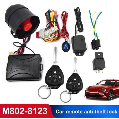 Vehemo Keyless 12V Car Alarm Systems one-way Remote Control Engine Start Theft Protection motor Anti-theft Alarm car accessories