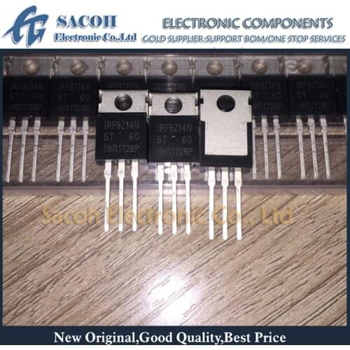 Free Shipping 10Pcs IRF9Z14N IRF9Z14NPBF IRF9Z14 TO-220 6.7A 60V P-ch Power MOSFET transistor