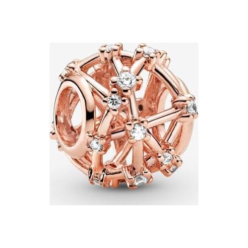 Free Shipping 925 Sterling Silver Openwork Star Constellations Charm Fit Original Pandora Bracelet For Women DIY Jewelry Bead