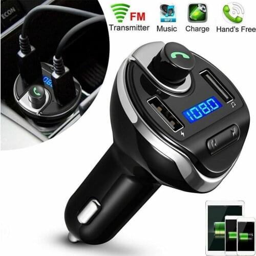 Wireless Handsfre Bluetooth FM Transmitter Modulator Kit Dual Car USB Car Player Car Car MP3 3.4A Adapter Radio Charger O7G8