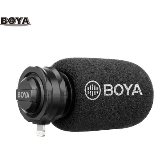 BOYA DM-200 Digital Stereo Mobile Microphone for iPhone Xs Max Xr X 8 7 Plus Condenser Record Microphone for vlog Recording