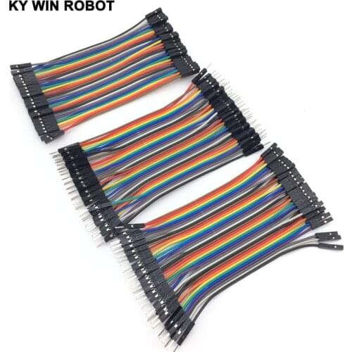 Dupont Line 120pcs 10cm Male to Male + Female to Male and Female to Female Jumper Wire Dupont Cable for arduino DIY KIT