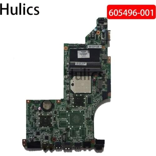 Hulics Original 605496 For HP Pavilion DV7 DV7-4000 Laptop motherboard DDR3 605496-001 board DA0LX8MB6D0