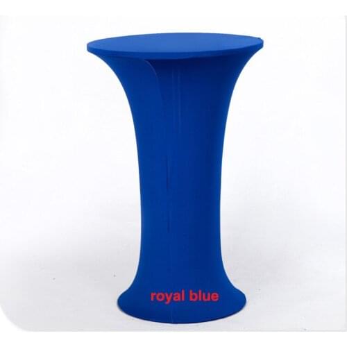 Round Base Dry Bar Cover Royal Blue Lycra Table Cover/Tablecloth for Wedding/Hotel/Banquet/Party/Home decor&textile 24/30/32"