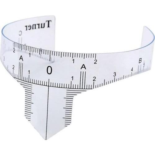 Reusable Semi Permanent Eyebrow Ruler Eye Brow Measure Tool Eyebrow Guide Ruler Microblading Calliper Stencil Makeup